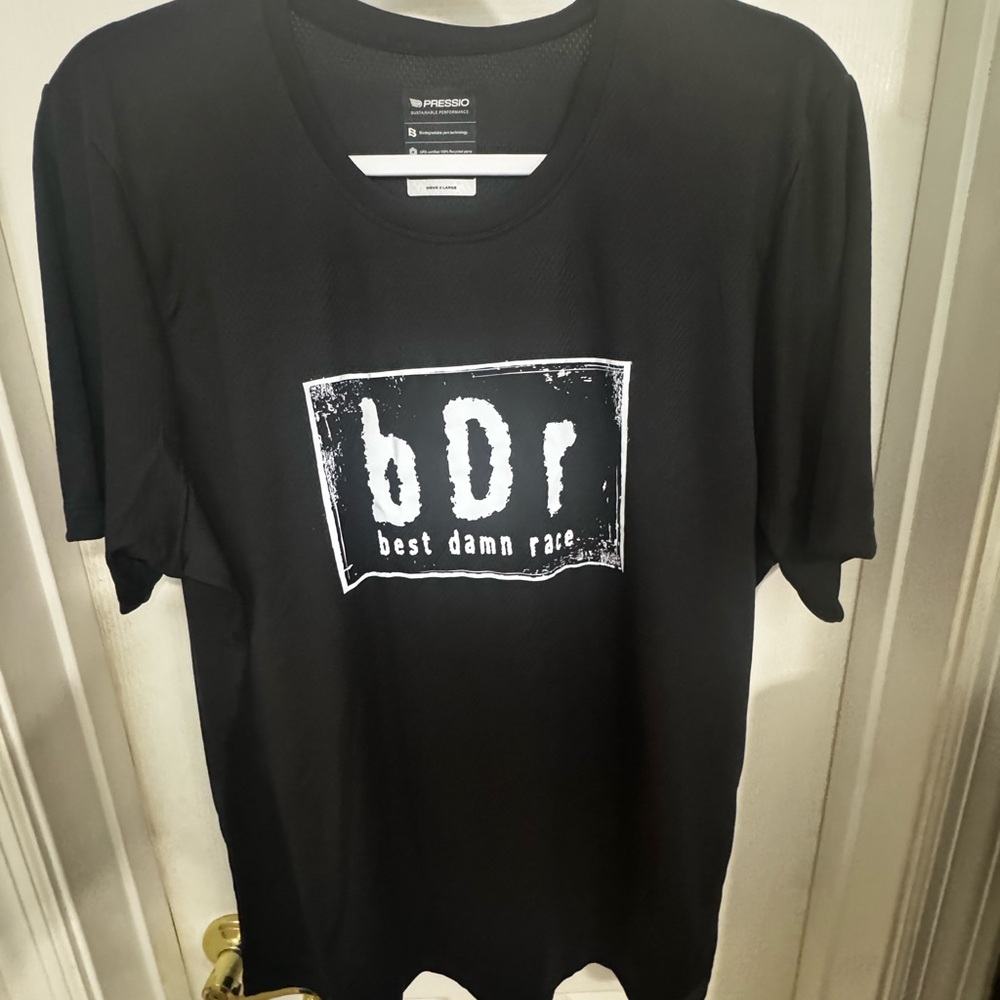 Men’s Pressio Sustain Shirt - Best Damn Race - Size XL Black